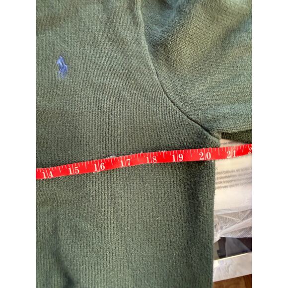 Polo Ralph Lauren Men's Mock Neck 3 Button Sweater Dark Green Size Medium - Picture 4 of 8